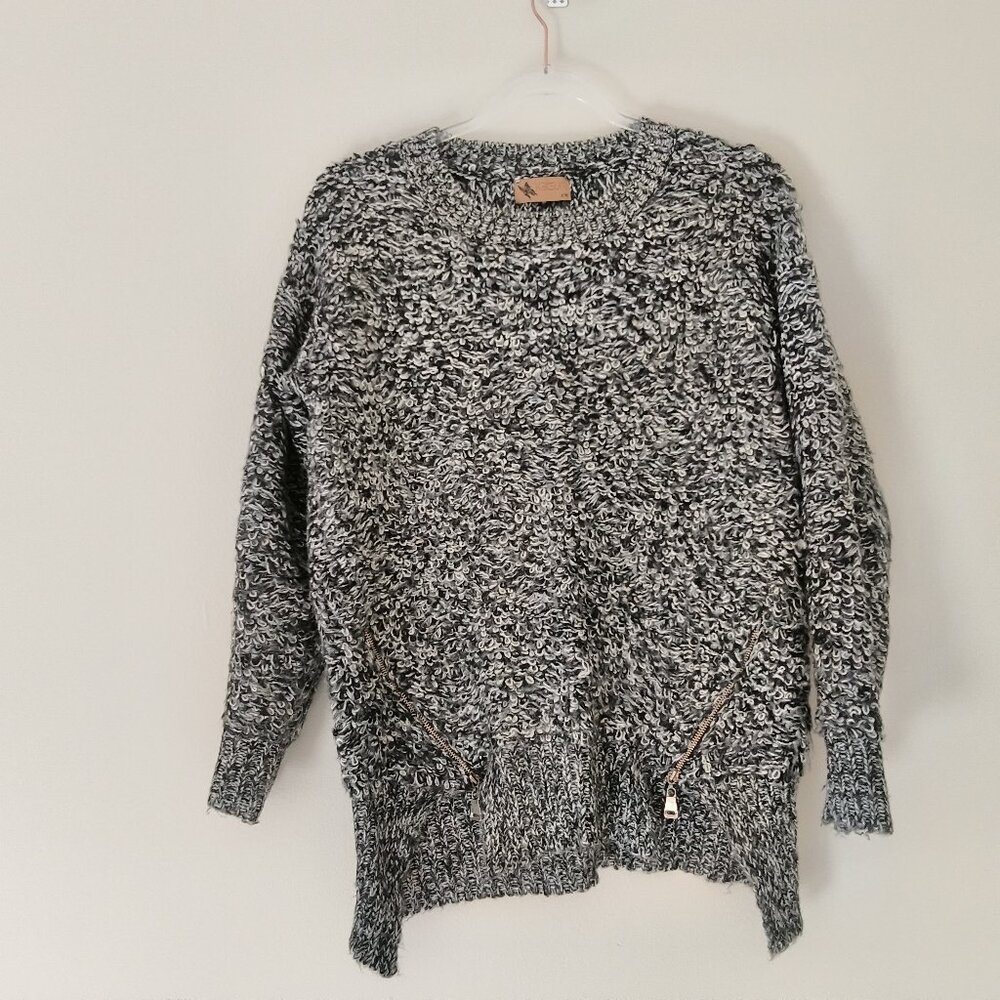 KATSUME diagonal zip side sweater Size S/M